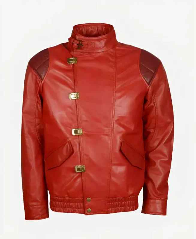 Akira Kaneda Red Leather Jacket front