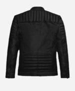 Top G Andrew Tate Black Leather Jacket Back