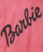 Barbie Pink Leather Jacket Detail Image 1