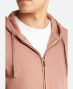 Chase Stokes Outer Banks John B Pink Hoodie Back Close Up