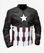 Chris Evans Captain America Jacket black front