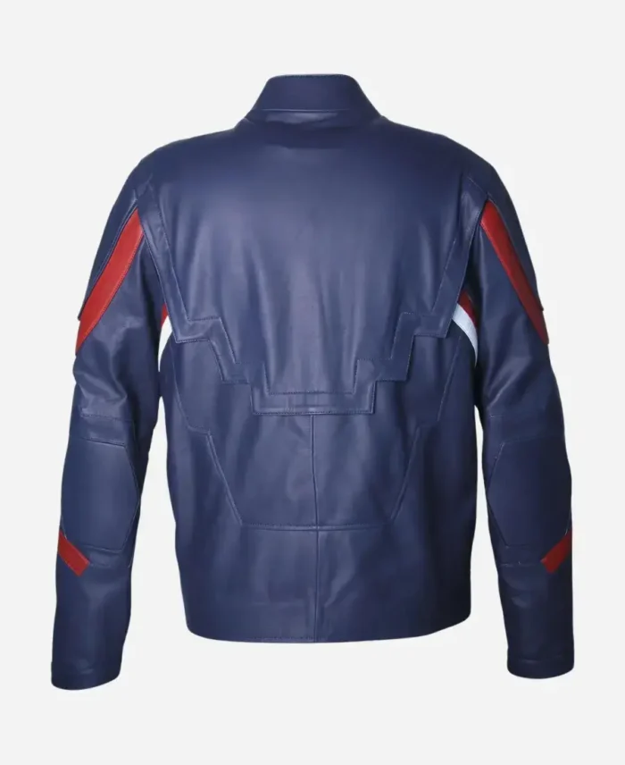 Chris Evans Captain America Jacket blue back