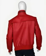 Cobra Kai Johnny Lawrence Red Leather Jacket back