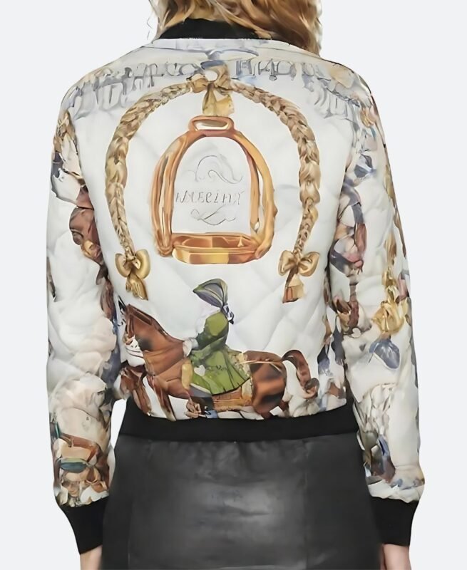 Emily In Paris Season 02 Horse Print Bomber Jacket