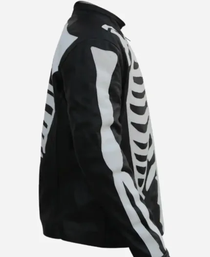 Halloween Skeleton Bones Jacket Side