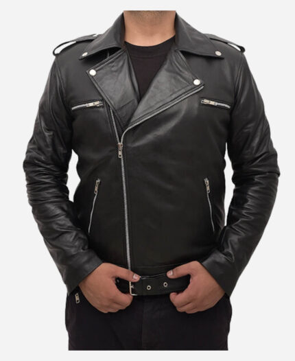 Jeffrey Dean Morgan The Walking Dead Negan Leather Jacket Back