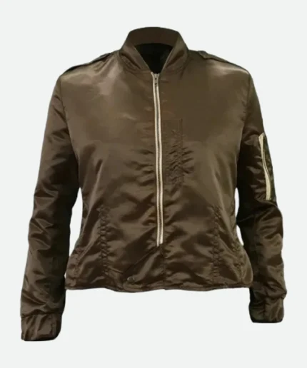 Jennifer Connelly Top Gun Brown Jacket