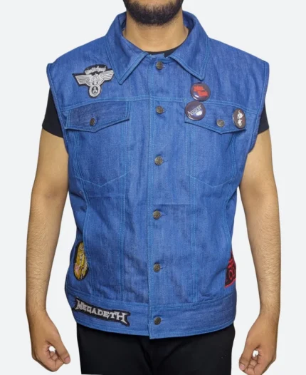 Joseph Quinn Stranger Things Eddie Munson Denim Vest