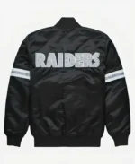 NFL Los Angeles Raiders Black varsity jacket back