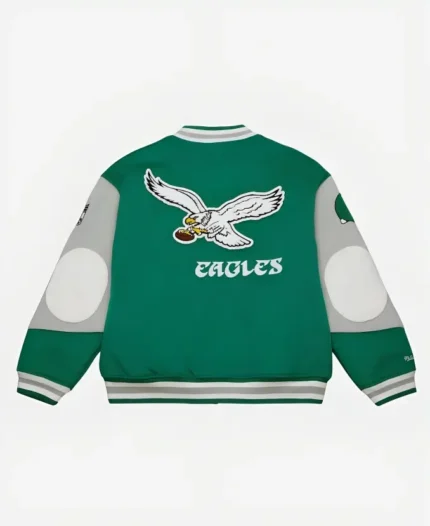 Princess Diana Philadelphia Eagles Letterman Varsity Jacket