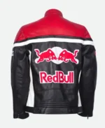 Red Bull Racing Leather Jacket Back