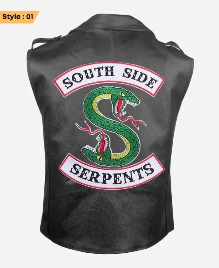 Southside Serpents Leather Vest Style 1