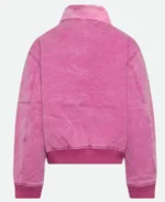 Ryan Gosling Pink Bomber Jacket Back