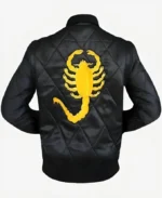 Ryan Gosling Drive Black Scorpion Jacket Back