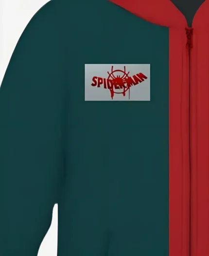 Spiderman Into the Spider Verse Miles Morales Jacket detail