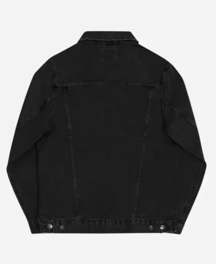 Stranger Things Jonathan Byers Black Denim Jacket front