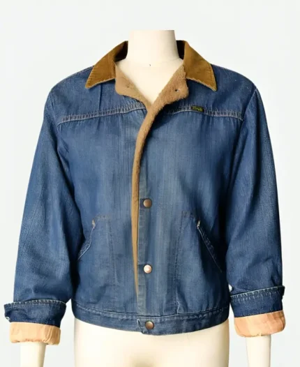 Stranger Things Jonathan Byers Blue Denim Sherpa Jacket