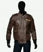 Stranger Things Season 4 Steve Harrington Brown Leather Jacket