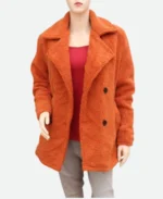 Yellowstone Beth Dutton Orange Fur Coat