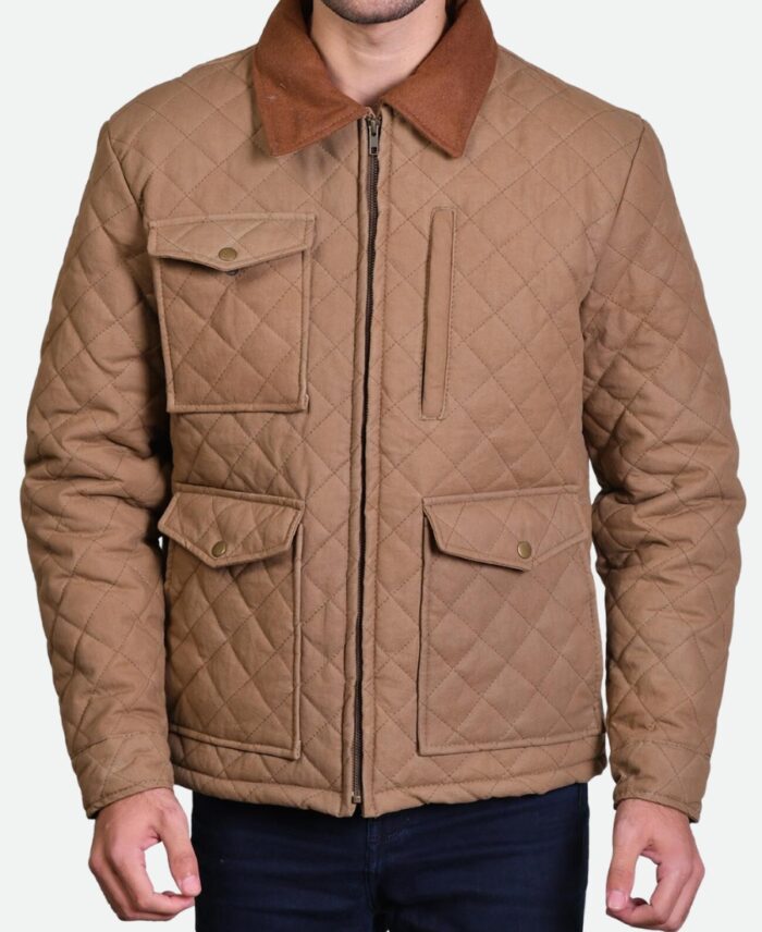 Yellowstone John Dutton Brown Quilted Jacket