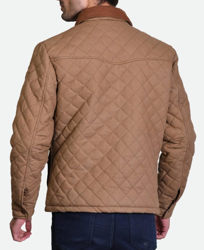 Yellowstone John Dutton Quilted Jacket Back