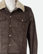 Kevin Costner Yellowstone John Dutton Brown Corduroy Jacket