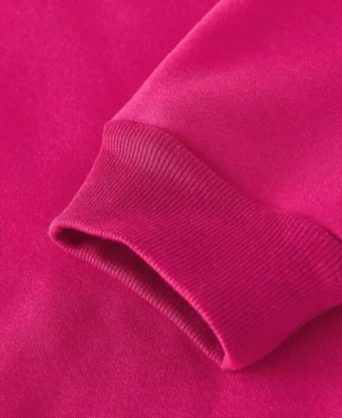 Hot Pink Nirvana Sweatshirt Detailing