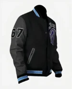 Beverly Hills Cop Eddie Murphy Axel Foley Detroit Lions Black Varsity Jacket