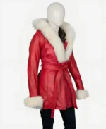 Goldie Hawn The Christmas Chronicles Mrs Claus Leather Coat