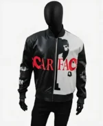 Scarface Leather Bomber Jacket