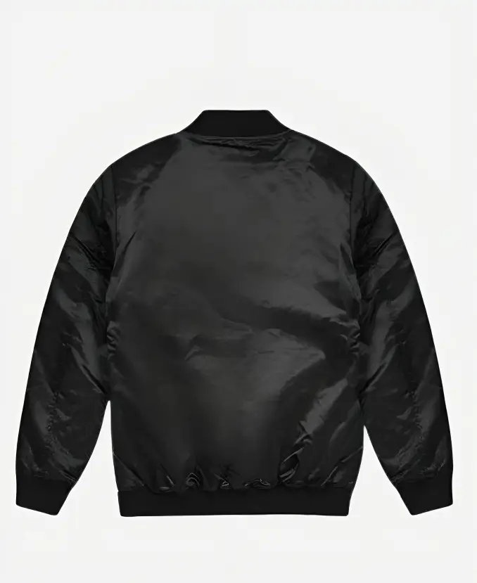 Scarface Black Satin Varsity Jacket - Jacket Universe