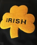 Rudy Notre Dame Letterman Varsity Jacket Irish Patch Close Up