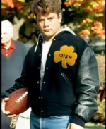 Sean Astin Rudy Daniel E. Ruettiger Notre Dame Irish Letterman Varsity Jacket