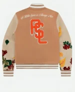 KidSuper Studios X Starbucks Team Pumpkin Spice Latte (PSL) Varsity Jacket Back