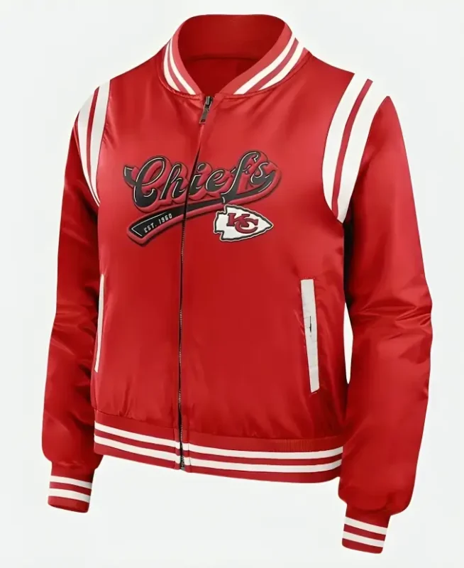 NFL Super Bowl LVIII (58) Taylor Swift Kansas City Chiefs 60 Red Bomber Jacket