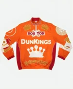 Ben Affleck Superbowl LVIII (58) Dunkin Donuts DunKings Orange Tracksuit's Jacket Front