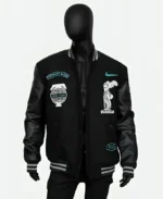 Erling Haaland and Lebron James Nike x Tiffany & Co Black Varsity Jacket