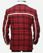 Ryan Reynolds Deadpool Wade Wilson Red Plaid Coat Back