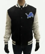 Eddie Murphy Beverly Hills Cop Axel F Axel Foley Detroit Lions Varsity Jacket