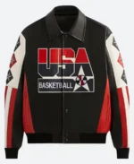 Kevin Durant Paris 2024 Olympics USA Basketball Leather Jacket