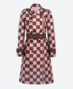 Lily Collins Emily in Paris Season 04 Emily Cooper Checkered Trench Coat