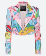 Emily In Paris S04 Ashley Park Graffiti-Print Jacket