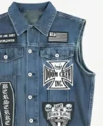 Black Label Society Denim Vest Detailing