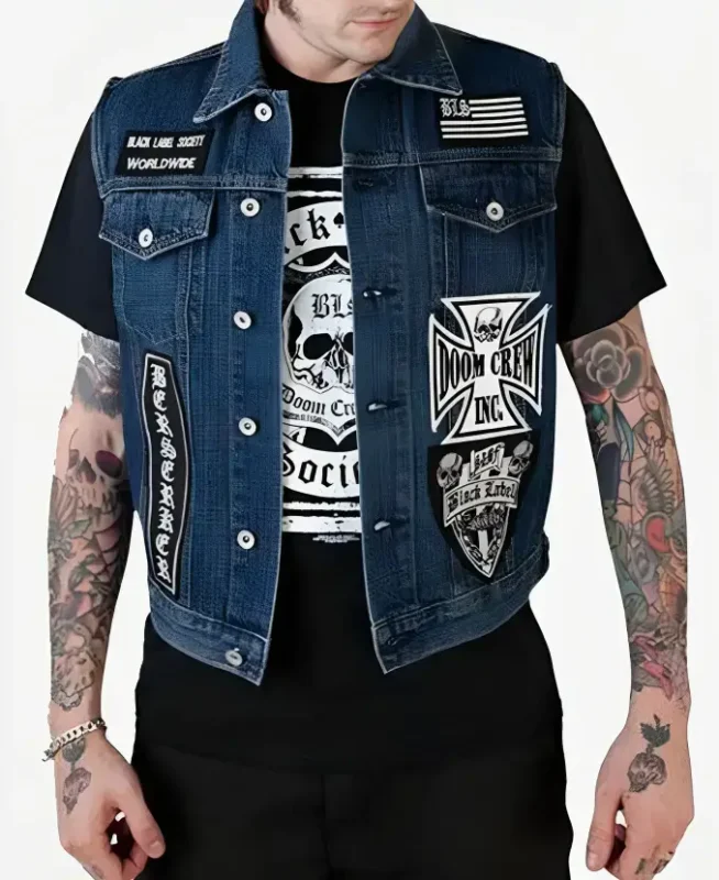 Black Label Society Denim Vest