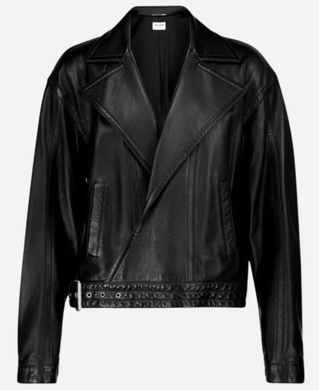 Camille Razat Emily in Paris Leather Jacket