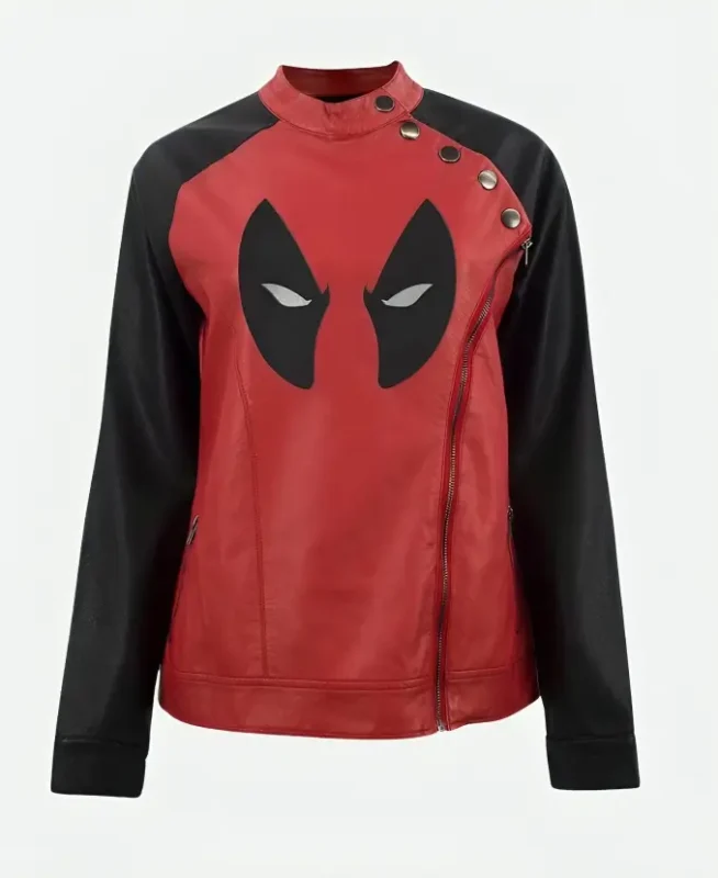 Deadpool Eye Moto Leather Jacket