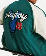 Detroit Mennace x Playboy Green Bomber Jacket