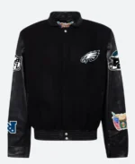 Eagles Black Varsity Jacket