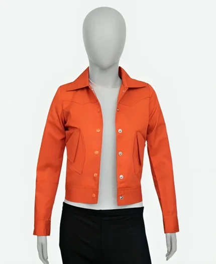 Lily Collins Emily in Paris S03 Orange Jacket