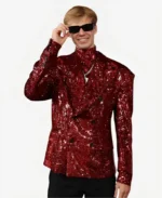 Gradey Dick Draft Red Sequin Jacket